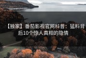 【独家】番茄影视官网科普：猛料背后10个惊人真相的隐情