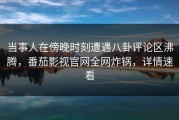 当事人在傍晚时刻遭遇八卦评论区沸腾，番茄影视官网全网炸锅，详情速看